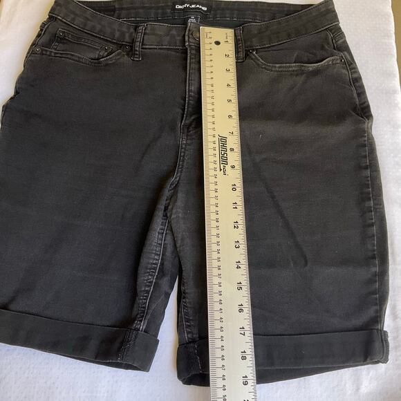 DKNY Women Denim Shorts size 16, Black - Picture 3 of 10